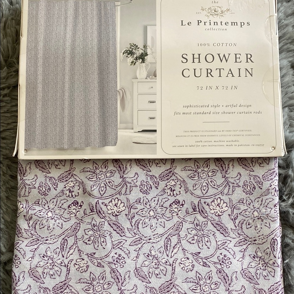 Le Printemps Floral Shower Curtain